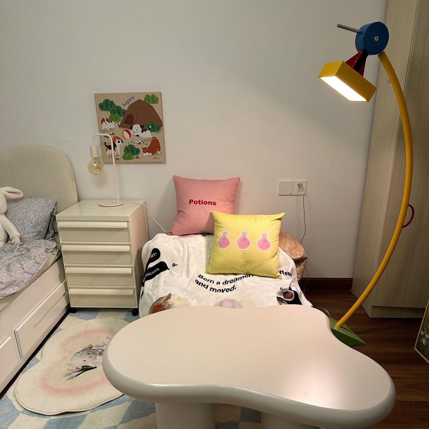 Treetops Floor Lamp with LED Dimmable Feature - Vibrant Design
