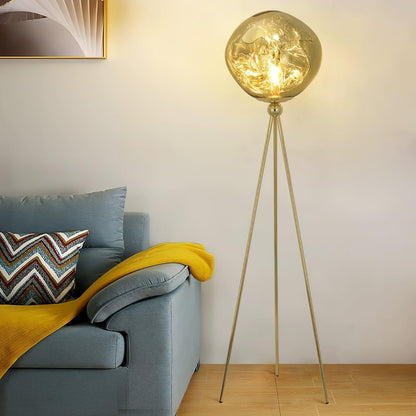 Lava Tripod Rock Floor Lamp - LED Indoor Lighting Decor