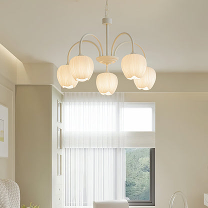 Tulip Matcha Chandelier LED Light Fixture for Home Decor