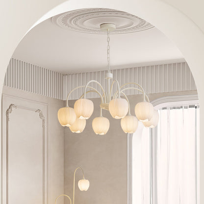 Tulip Matcha Chandelier LED Light Fixture for Home Decor