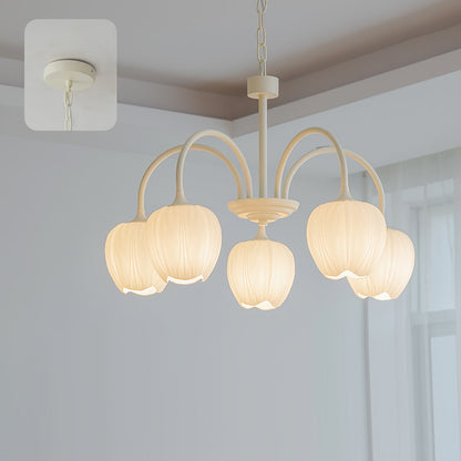 Tulip Matcha Chandelier LED Light Fixture for Home Decor