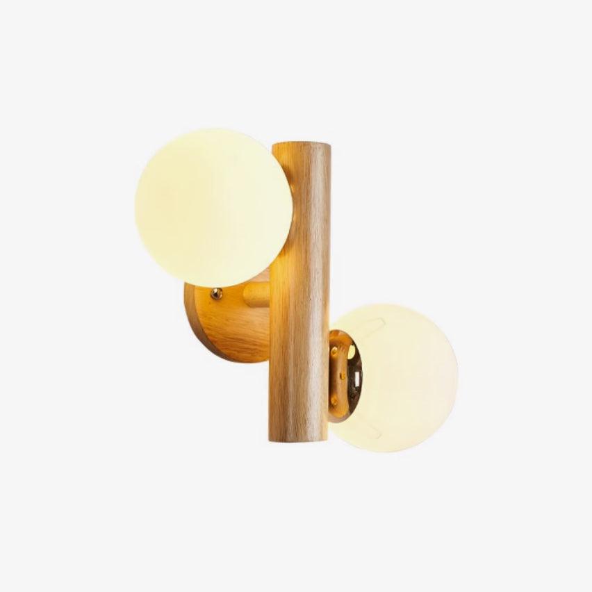 Tupelo Double Sconce Wall Light - Wooden LED Design