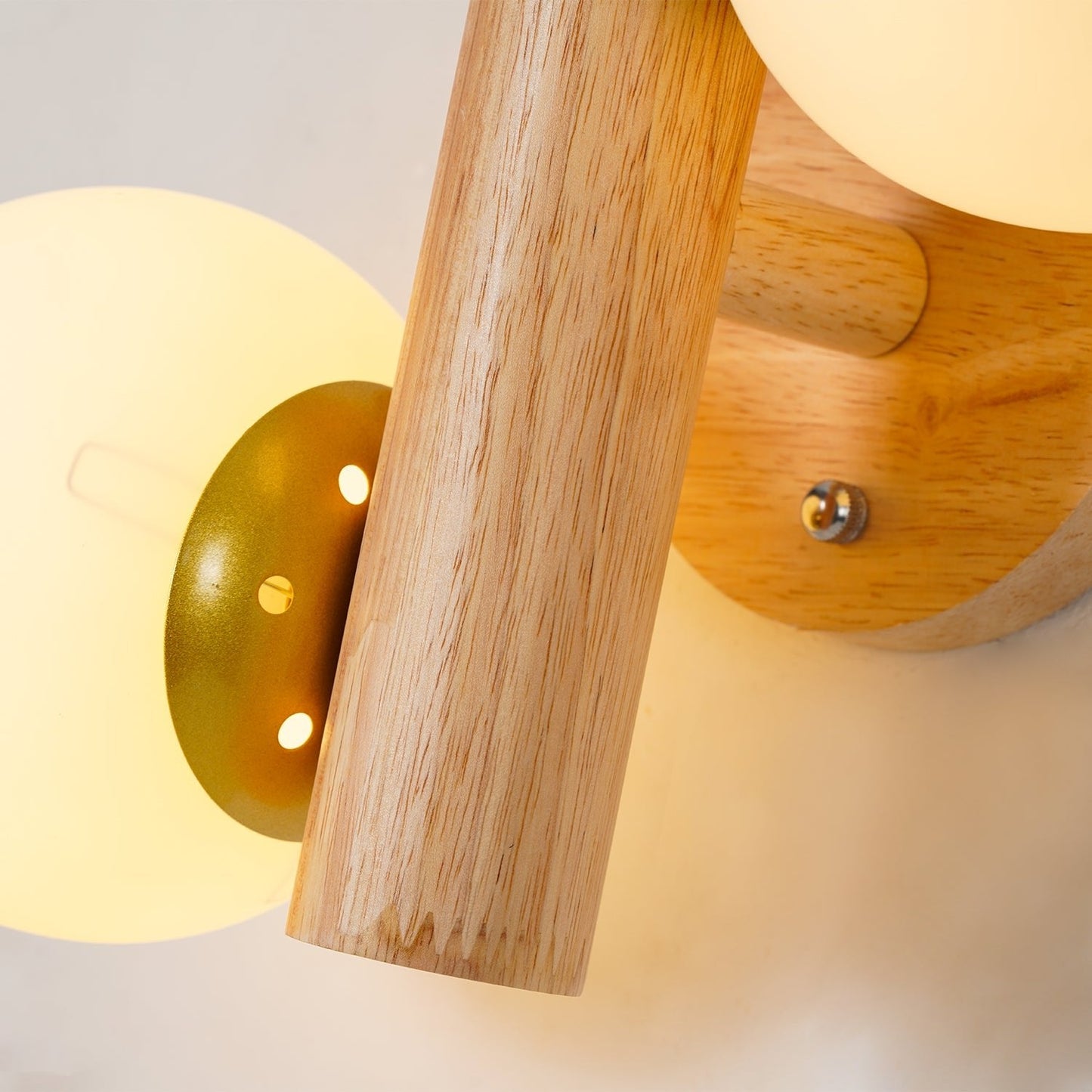 Tupelo Double Sconce Wall Light - Wooden LED Design