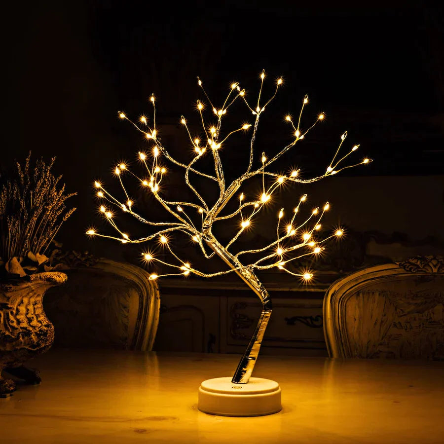 TwinkleTree - Handmade LED Tree Lamp with 108 Lights