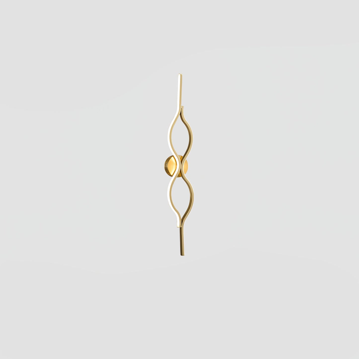 Twist Brass Wall Light - Modern LED Indoor Lighting