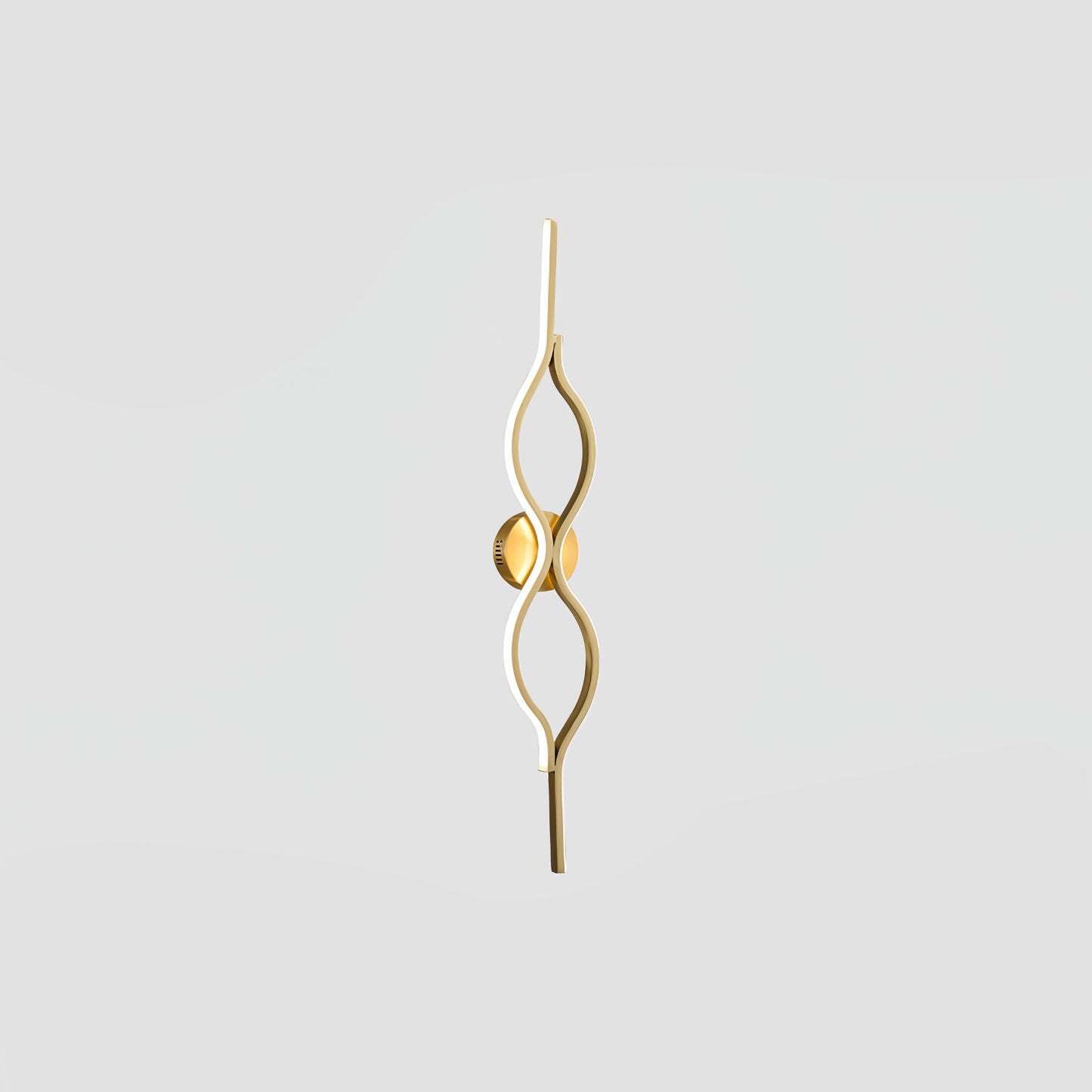 Twist Brass Wall Light - Modern LED Indoor Lighting