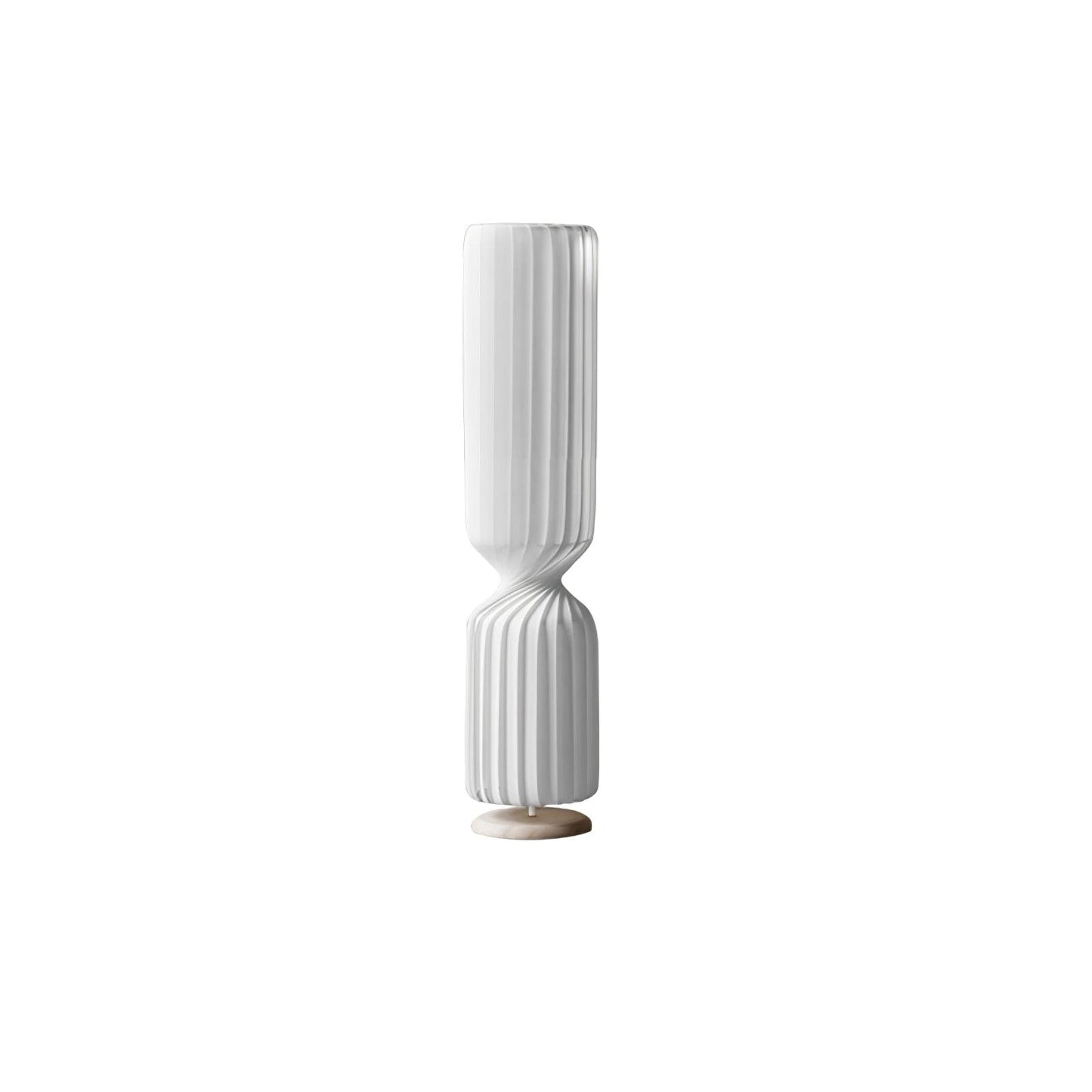 Twist Floor Lamp with Integrated LED - Modern White Design