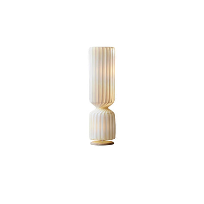Twist Floor Lamp with Integrated LED - Modern White Design