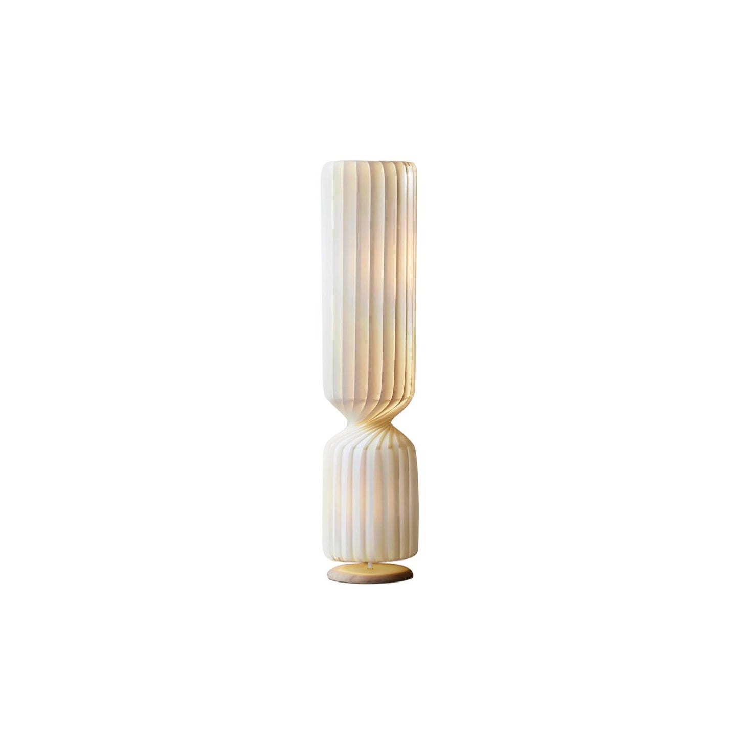 Twist Floor Lamp with Integrated LED - Modern White Design