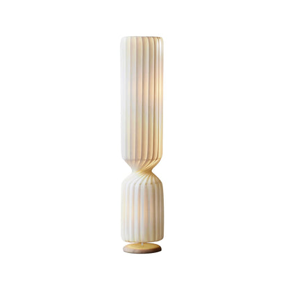 Twist Floor Lamp with Integrated LED - Modern White Design