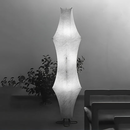 Twist Silk Floor Lamp with LED Shade for Modern Living