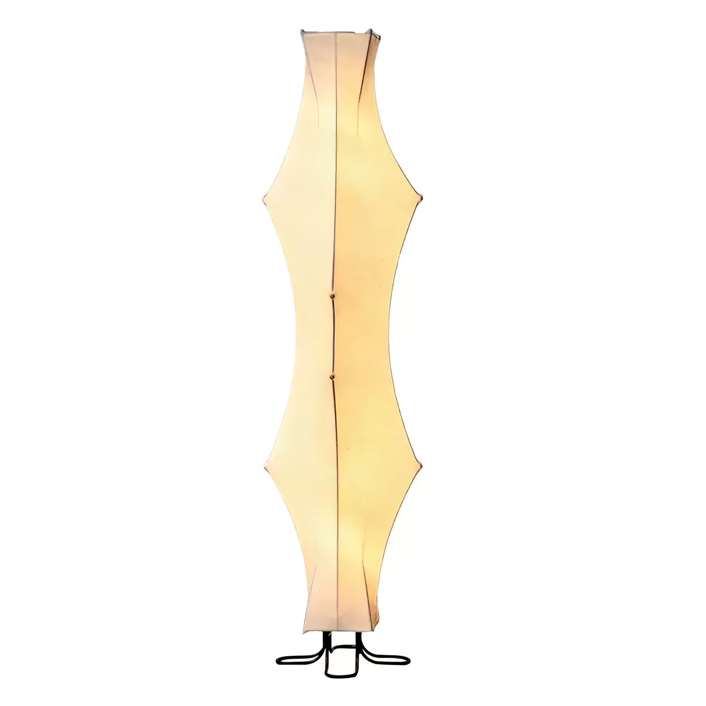 Twist Silk Floor Lamp with LED Shade for Modern Living