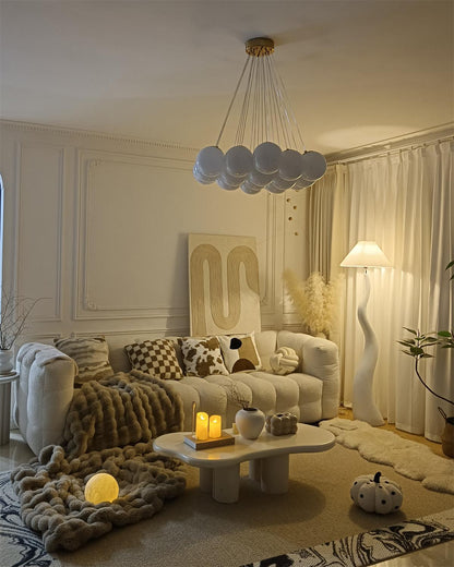 Twisted Pleated Floor Lamp - LED Indoor Lighting Decor