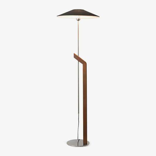 Vakkerlight Umbrella Floor Lamp with LED Shade, Black/White