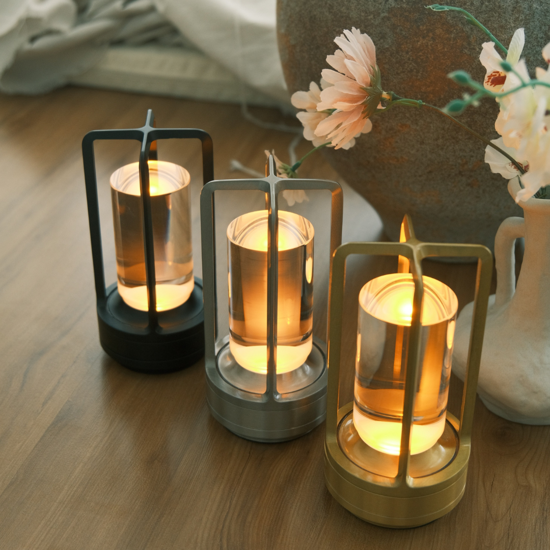 CrystalGlow Rechargeable Lantern - Luxury Indoor & Outdoor Lighting