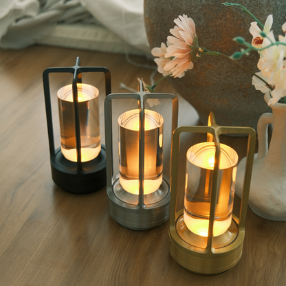 CrystalGlow Rechargeable Lantern - Luxury Indoor & Outdoor Lighting