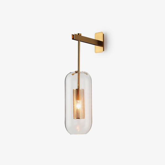 Vadim Glass Wall Lamp LED Indoor Lighting, Metal & Glass