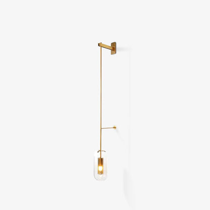 Vadim Wall Lamp, LED Indoor Light, Black & Gold Finish
