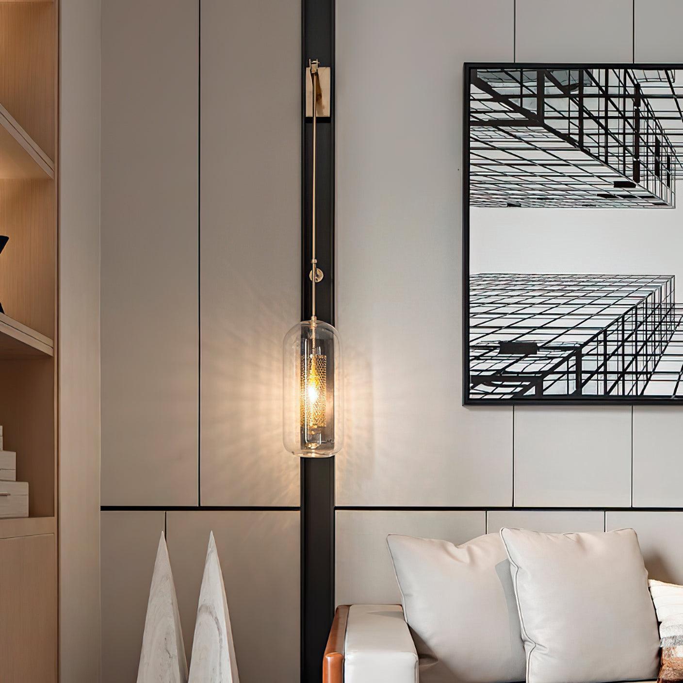 Vadim Wall Lamp, LED Indoor Light, Black & Gold Finish