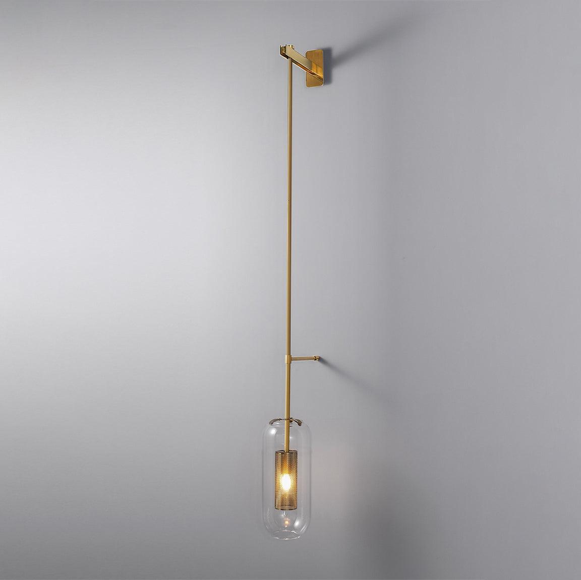 Vadim Wall Lamp, LED Indoor Light, Black & Gold Finish