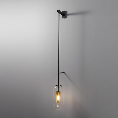 Vadim Wall Lamp, LED Indoor Light, Black & Gold Finish