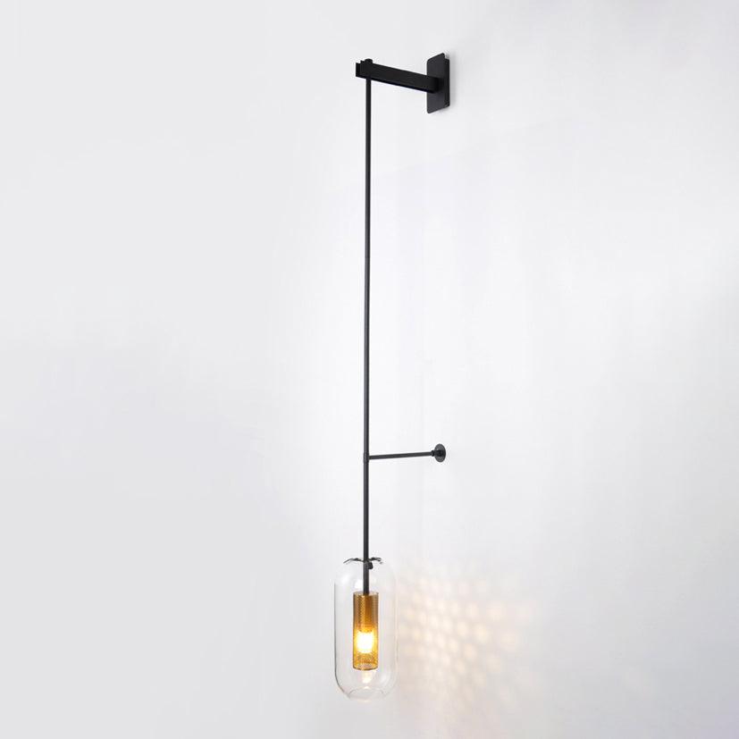 Vadim Wall Lamp, LED Indoor Light, Black & Gold Finish