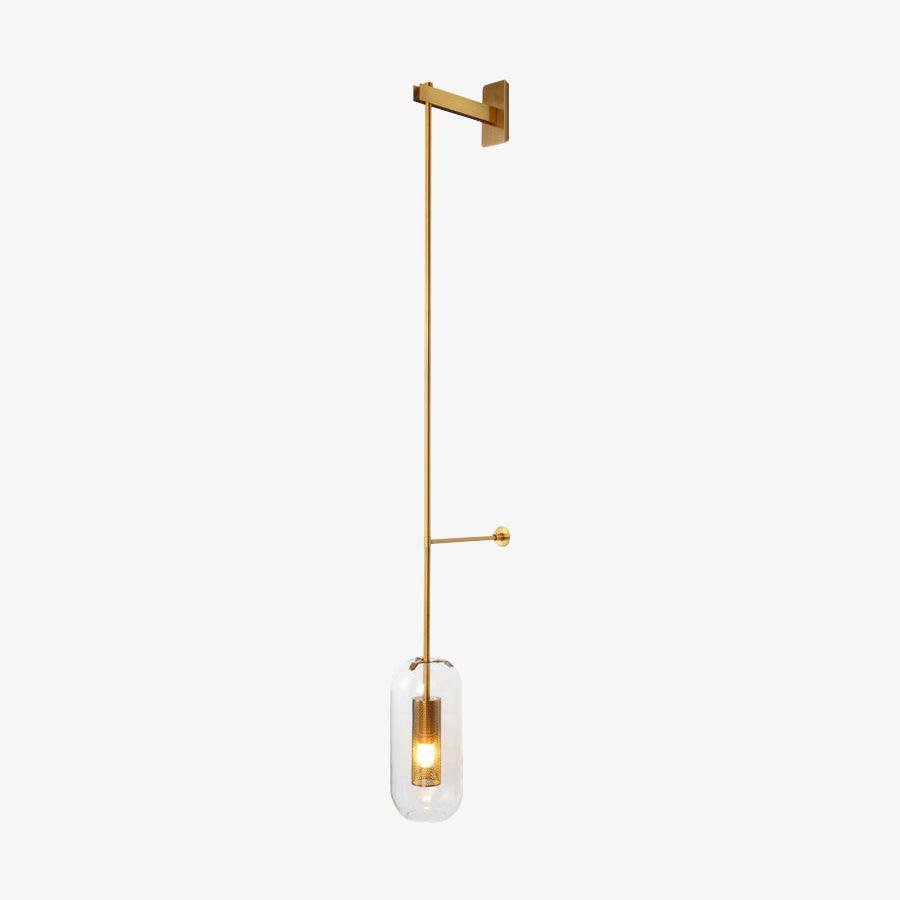 Vadim Wall Lamp, LED Indoor Light, Black & Gold Finish