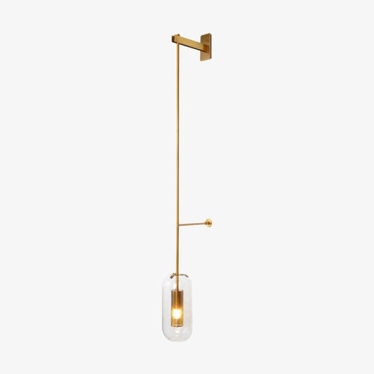 Vadim Wall Lamp, LED Indoor Light, Black & Gold Finish
