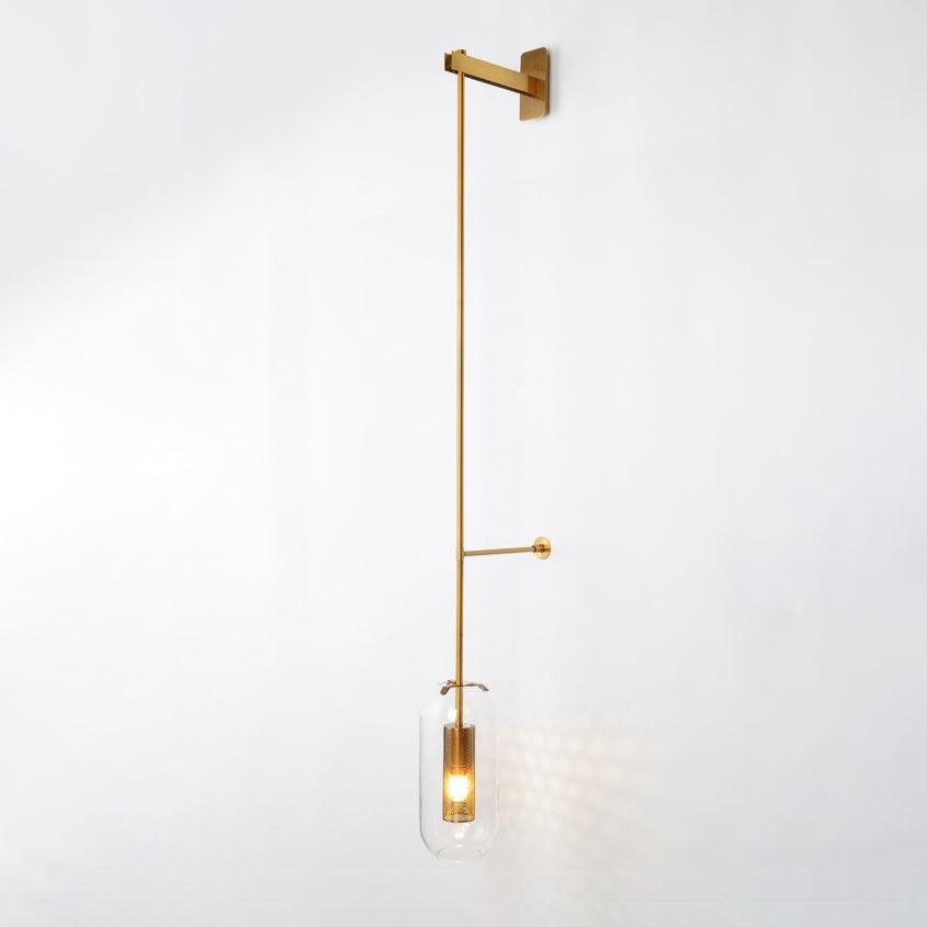 Vadim Wall Lamp, LED Indoor Light, Black & Gold Finish