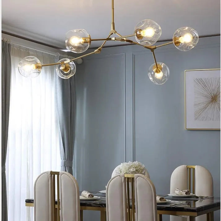 Bifurcation Bubble Glass Sputnik Chandelier - Modern Pendant