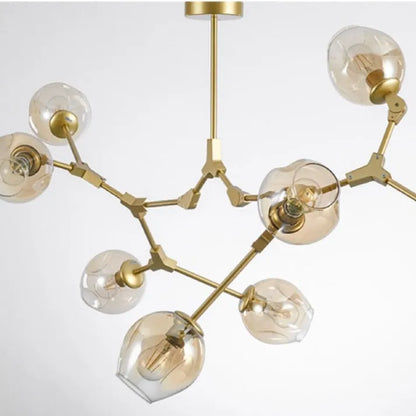 Bifurcation Bubble Glass Sputnik Chandelier - Modern Pendant