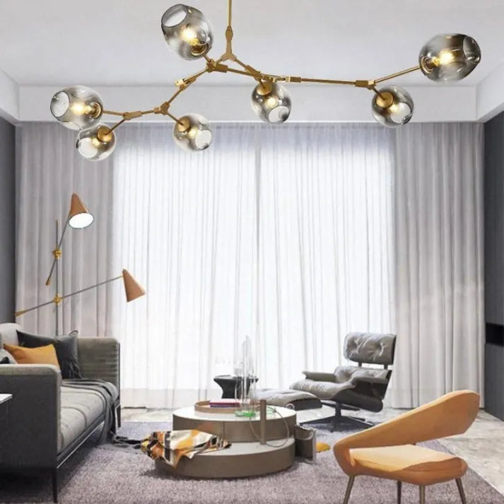 Bifurcation Bubble Glass Sputnik Chandelier - Modern Pendant