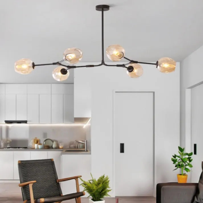 Bifurcation Bubble Glass Sputnik Chandelier - Modern Pendant
