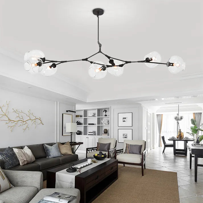 Bifurcation Bubble Glass Sputnik Chandelier - Modern Pendant