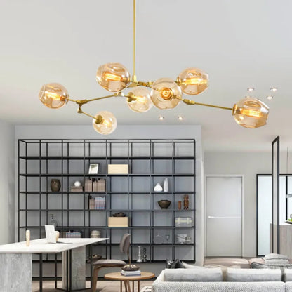 Bifurcation Bubble Glass Sputnik Chandelier - Modern Pendant