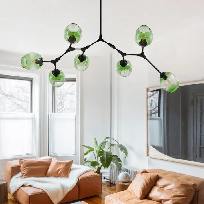 Bifurcation Bubble Glass Sputnik Chandelier - Modern Pendant