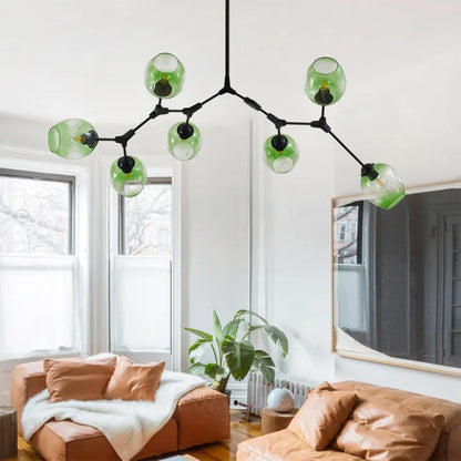 Bifurcation Bubble Glass Sputnik Chandelier - Modern Pendant