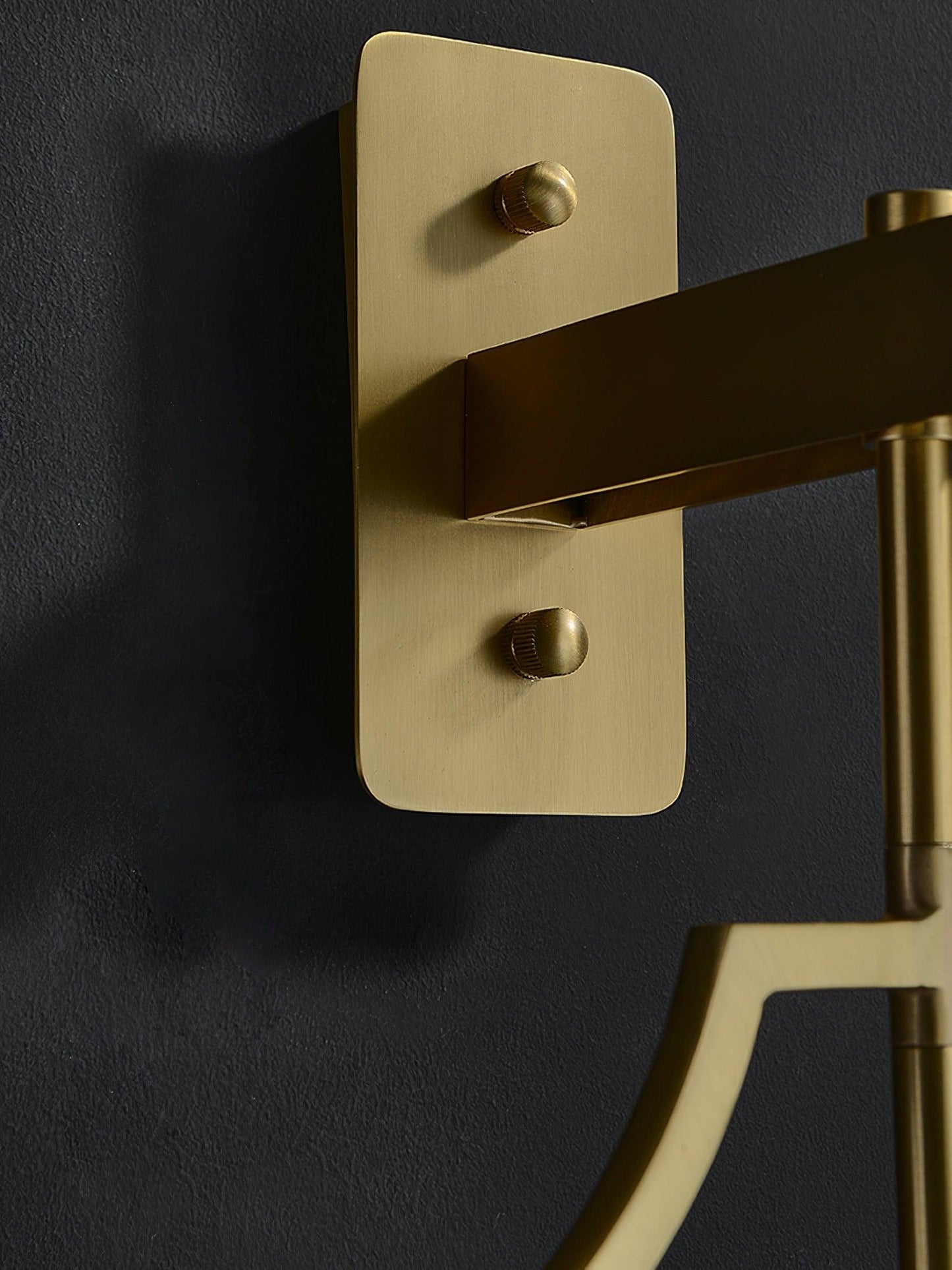 Vapor Single Sconce LED Downlight Enameled Glass Brass Finish