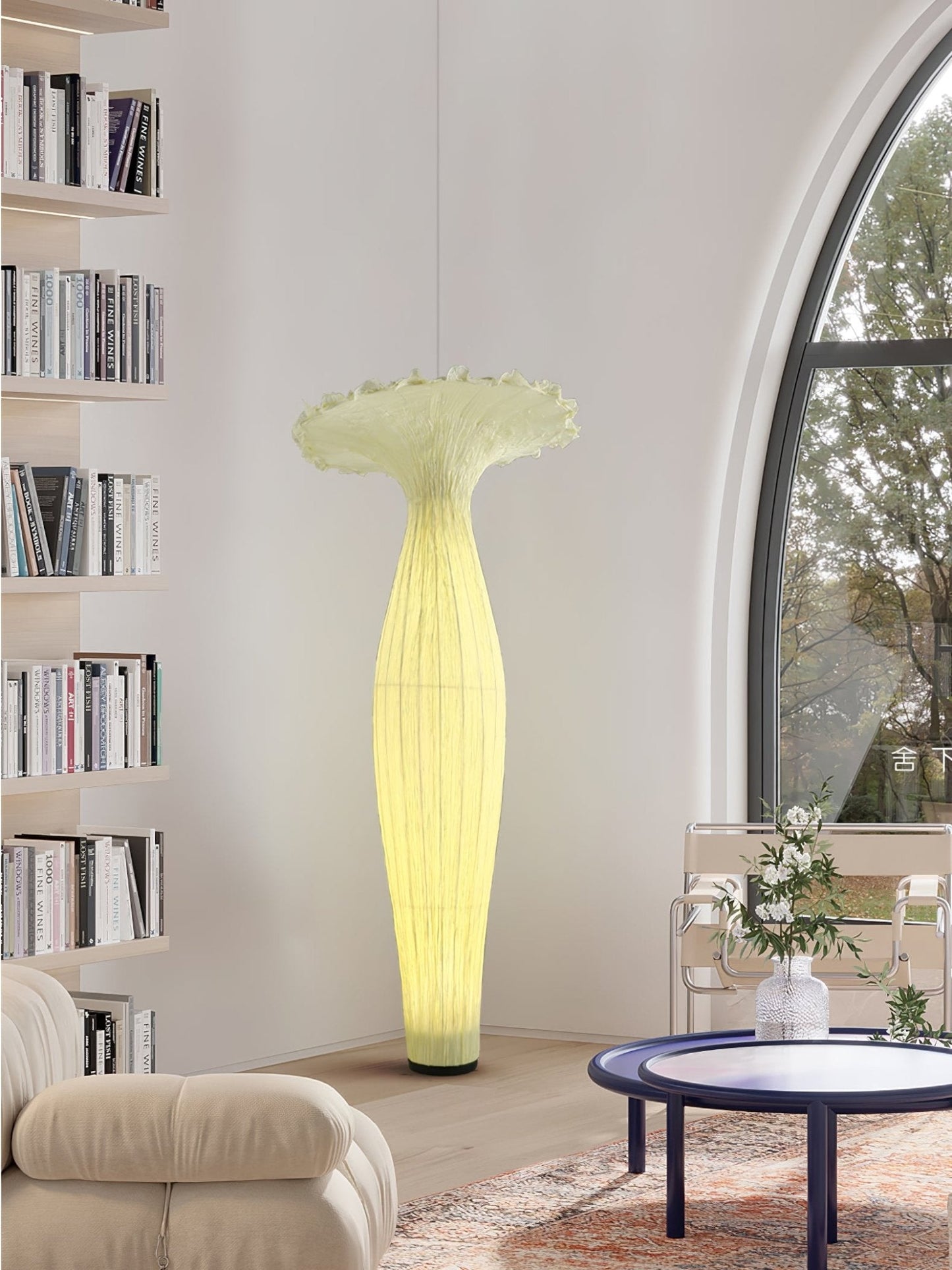 Vase Fabric Floor Lamp with Integrated LED - Indoor Use
