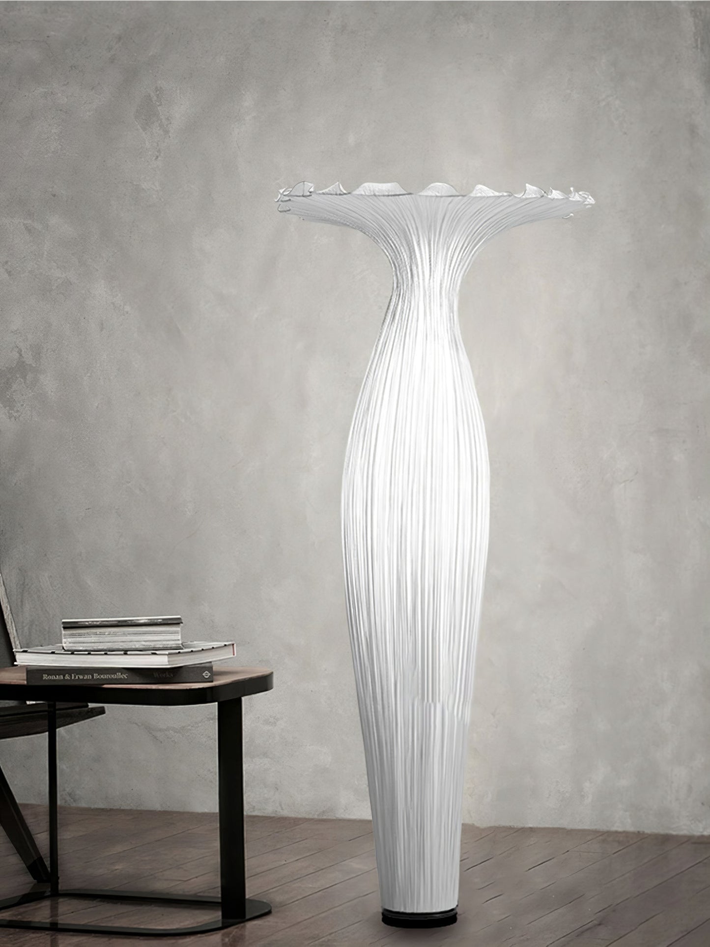 Vase Fabric Floor Lamp with Integrated LED - Indoor Use