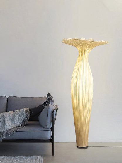 Vase Fabric Floor Lamp with Integrated LED - Indoor Use