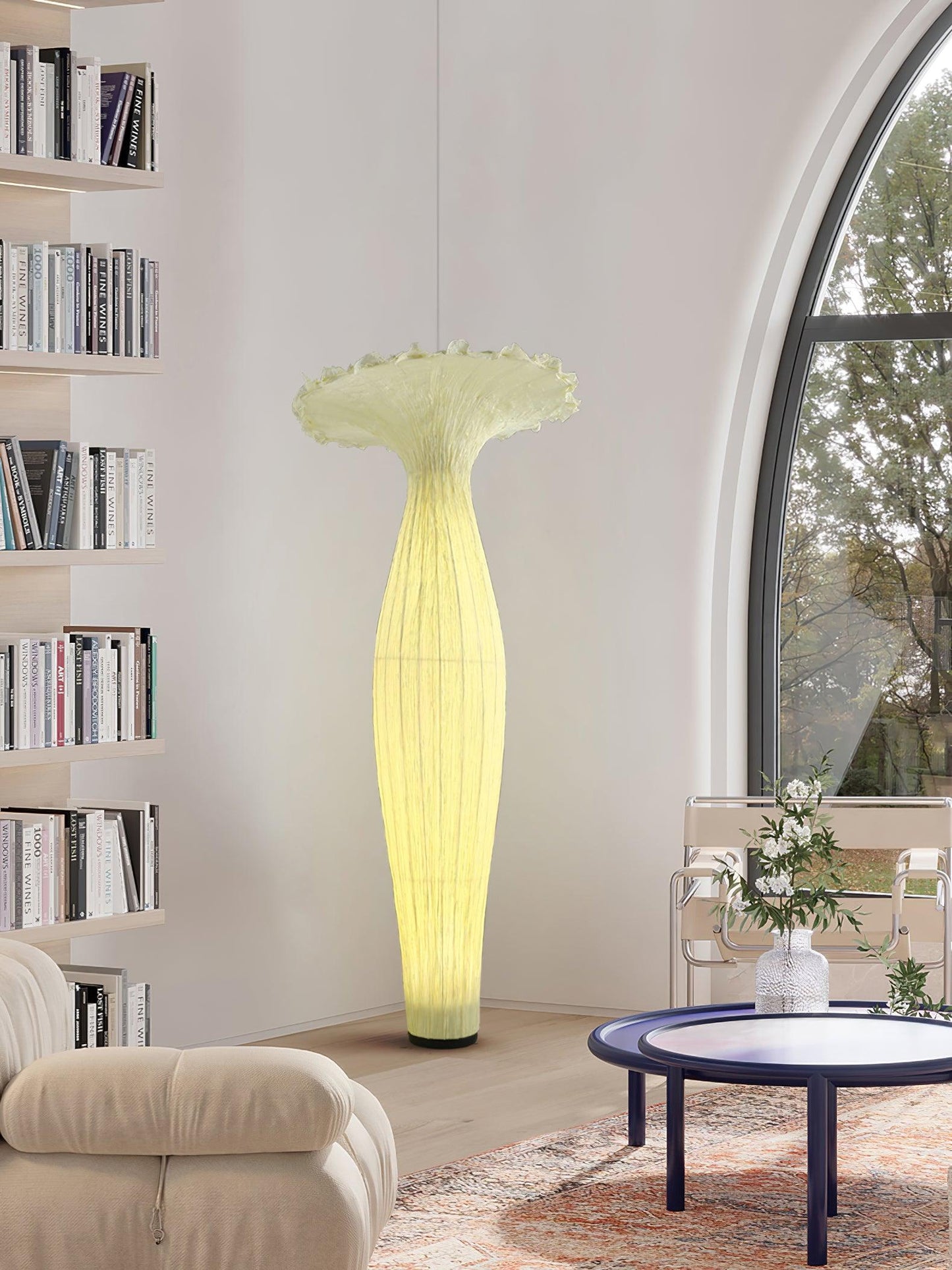 Vase Fabric Floor Lamp with Integrated LED - Indoor Use