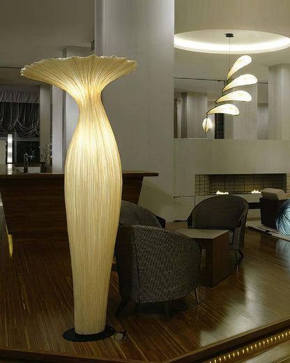 Vase Fabric Floor Lamp with Integrated LED - Indoor Use
