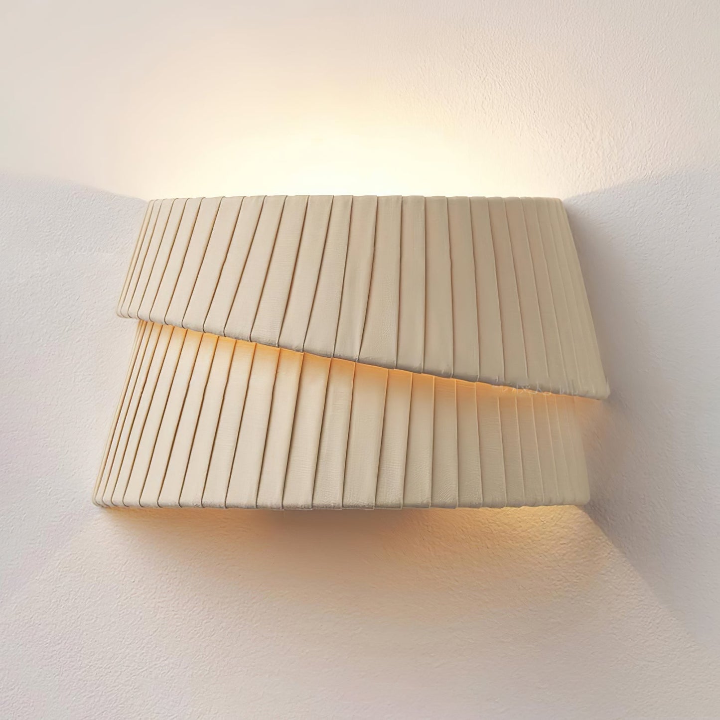 Vela Twist Wall Lamp - LED Indoor Lighting - Beige Design