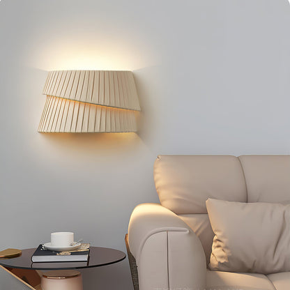 Vela Twist Wall Lamp - LED Indoor Lighting - Beige Design