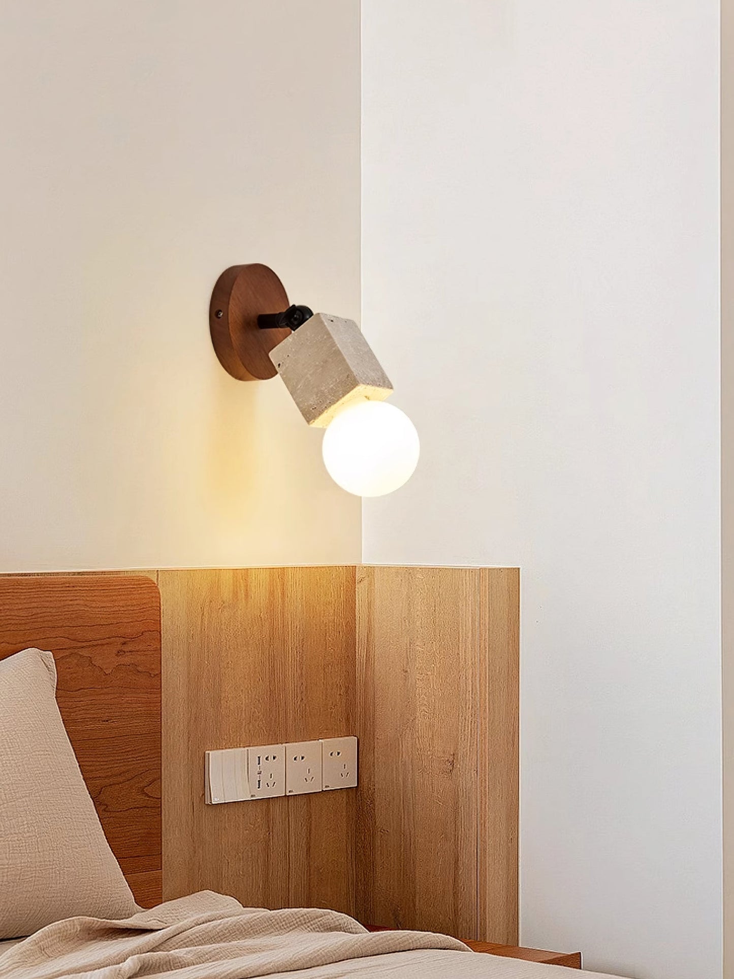 Versa Stone Adjustable Wall Light - LED Travertine Design