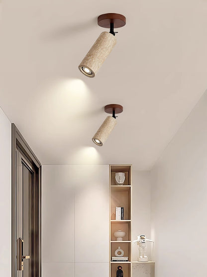 Versa Stone Adjustable Wall Light - LED Travertine Design