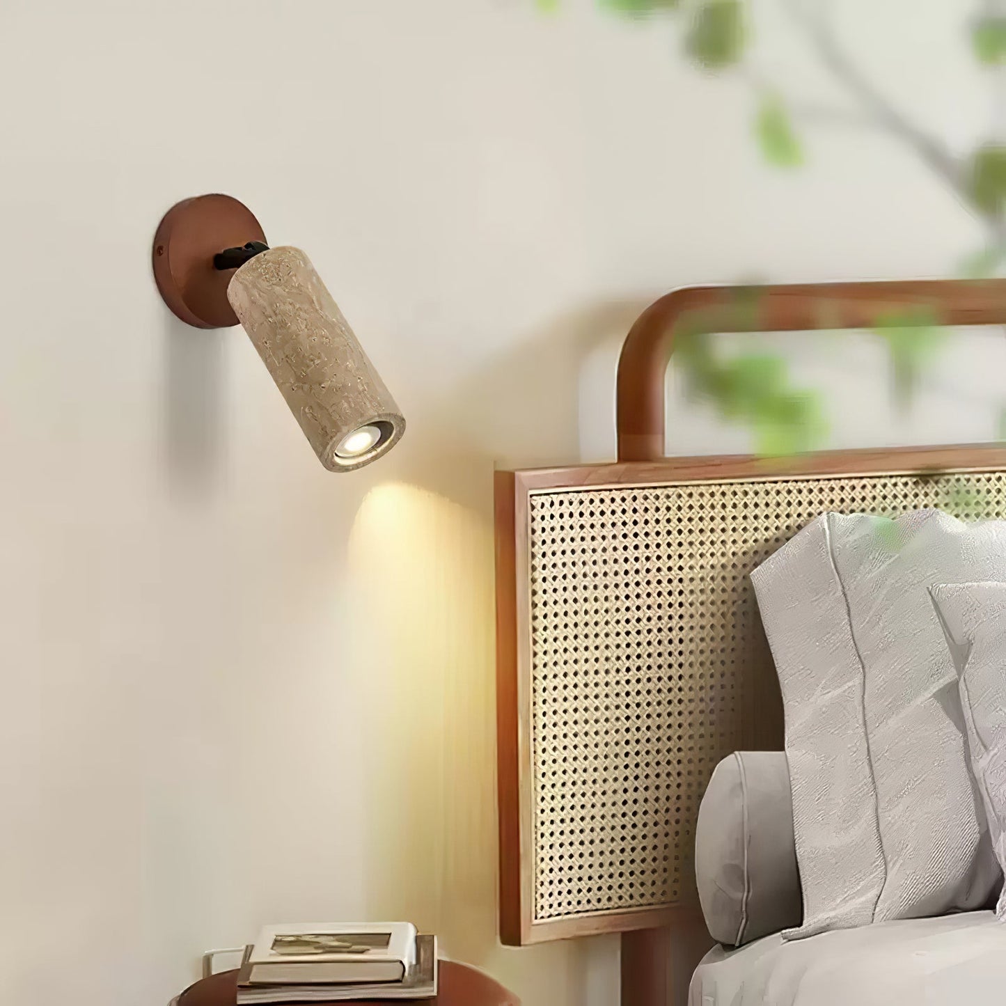 Versa Stone Adjustable Wall Light - LED Travertine Design