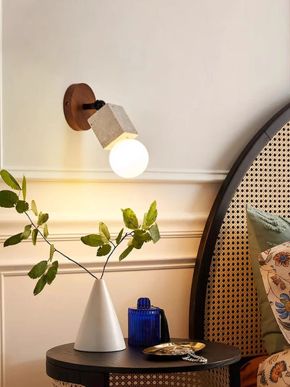 Versa Stone Adjustable Wall Light - LED Travertine Design