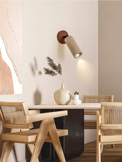 Versa Stone Adjustable Wall Light - LED Travertine Design